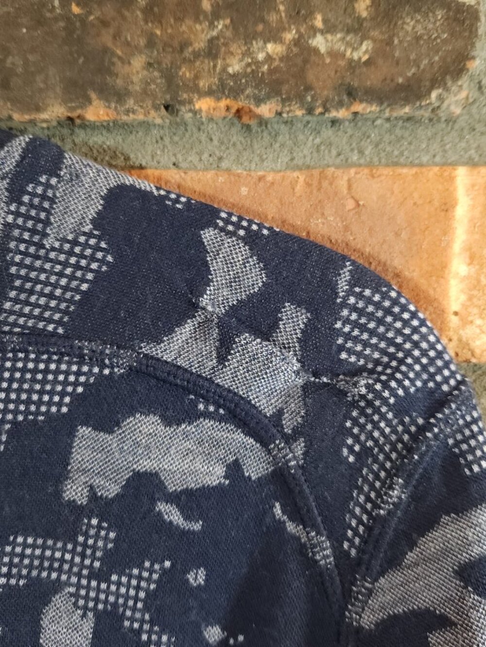 Smartwool Classic Thermal Merino Wool Camo Base Layer Crew Outdoor Women's XL - Picture 6 of 7